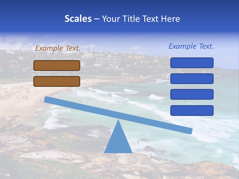 Bronte Beach Sea Beach Australia PowerPoint Template