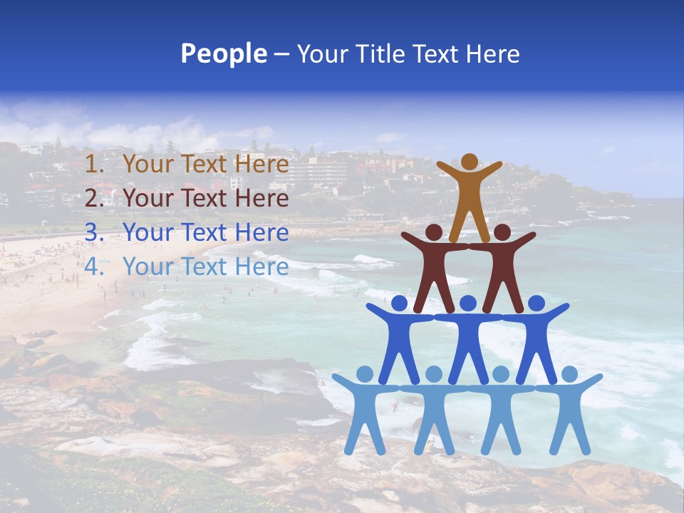 Bronte Beach Sea Beach Australia PowerPoint Template