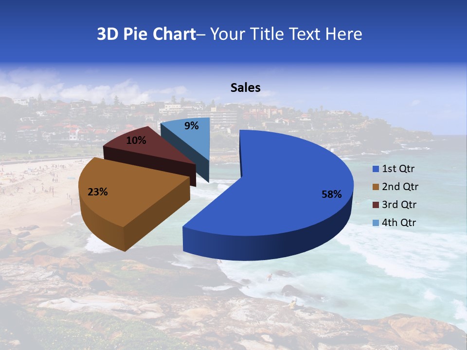 Bronte Beach Sea Beach Australia PowerPoint Template
