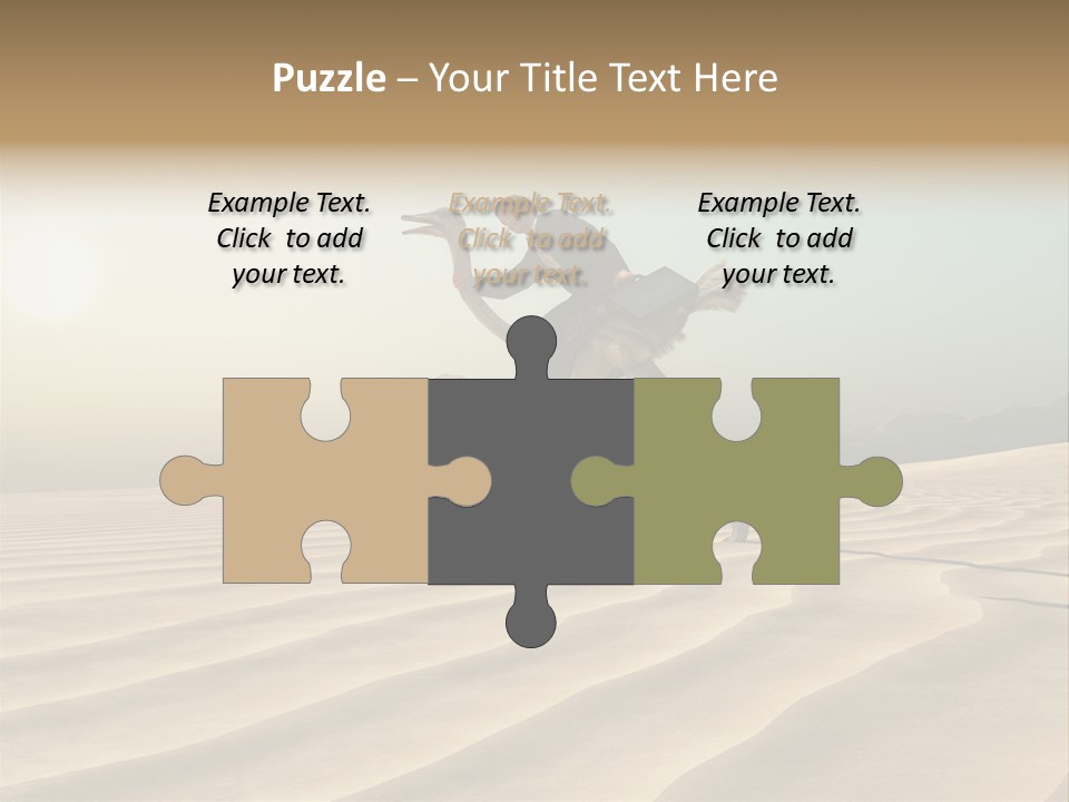 Challenge Desert Energy PowerPoint Template