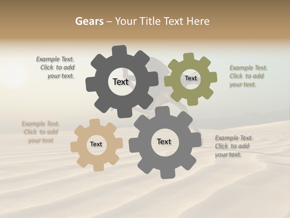 Challenge Desert Energy PowerPoint Template