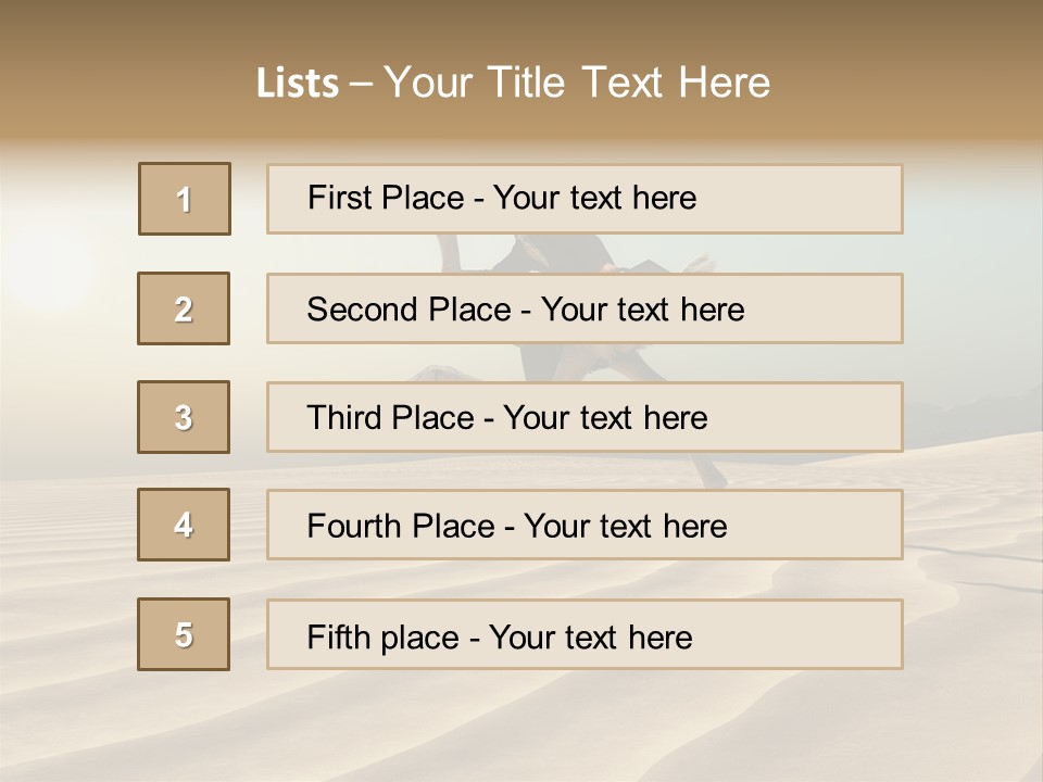 Challenge Desert Energy PowerPoint Template