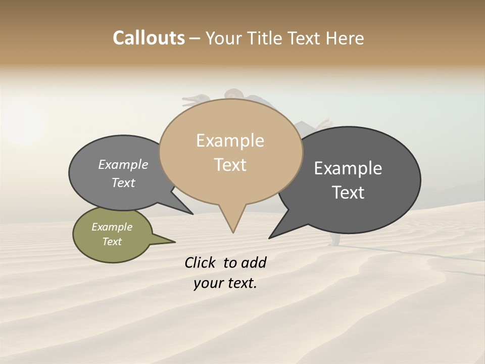 Challenge Desert Energy PowerPoint Template