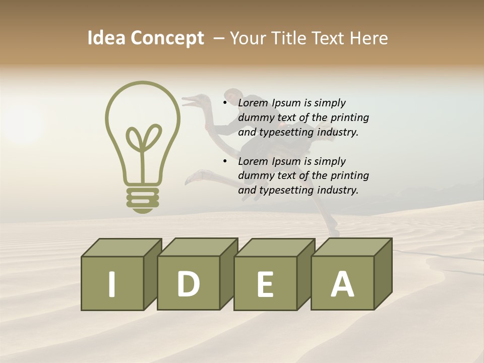 Challenge Desert Energy PowerPoint Template
