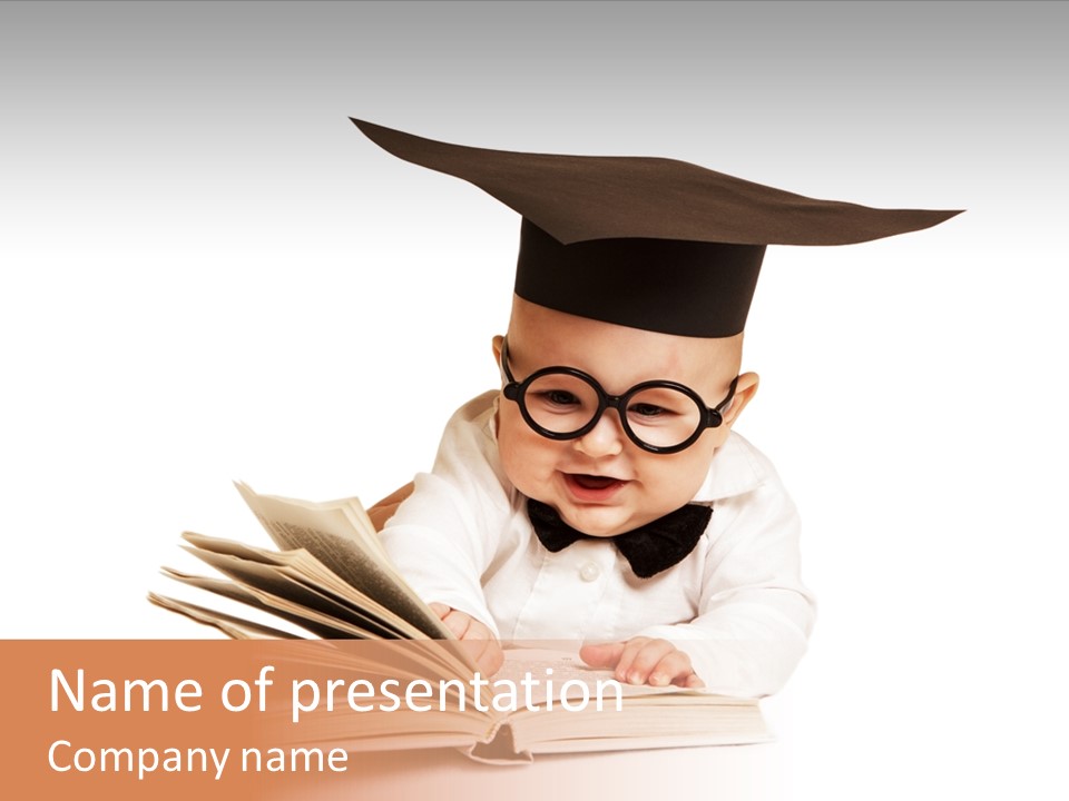 Book Intelligent Infant PowerPoint Template