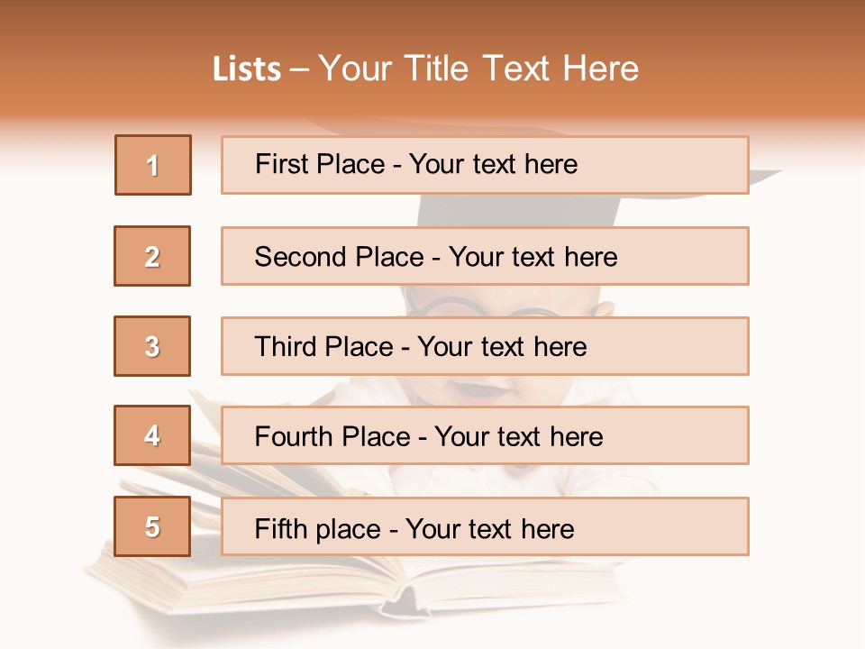 Book Intelligent Infant PowerPoint Template