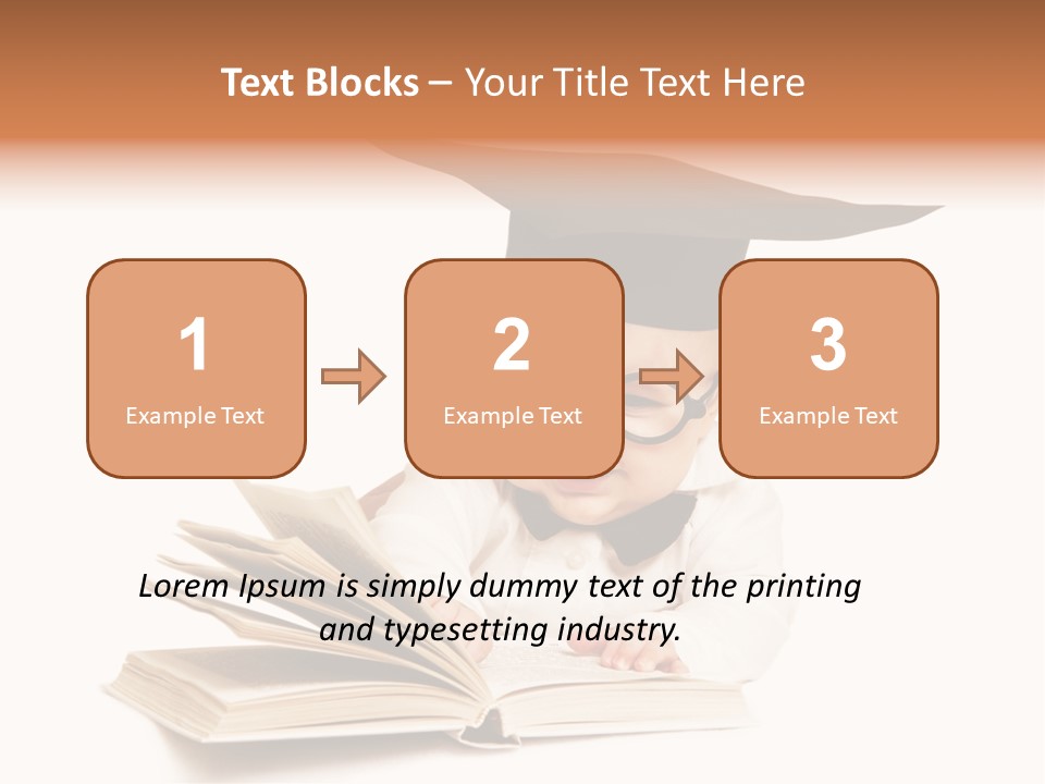 Book Intelligent Infant PowerPoint Template
