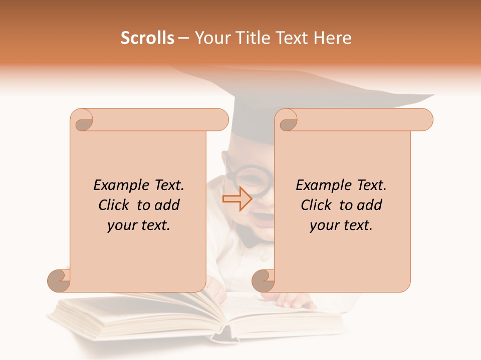Book Intelligent Infant PowerPoint Template