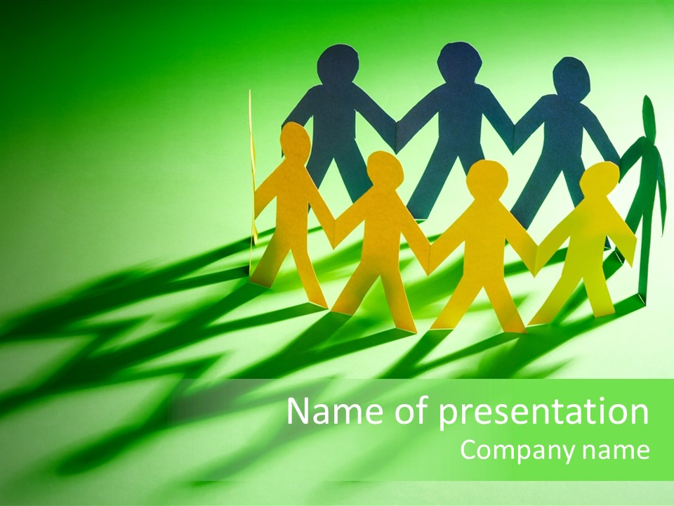 Business People Friendship PowerPoint Template