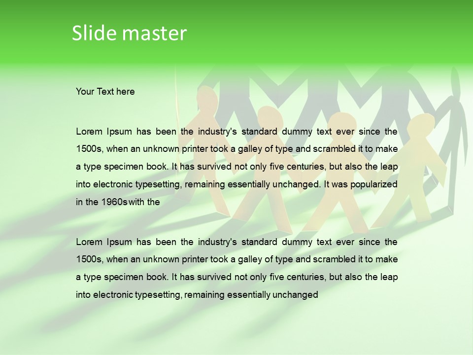 Business People Friendship PowerPoint Template