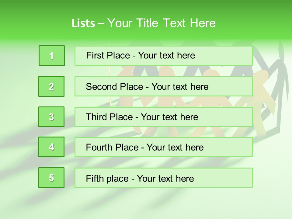 Business People Friendship PowerPoint Template