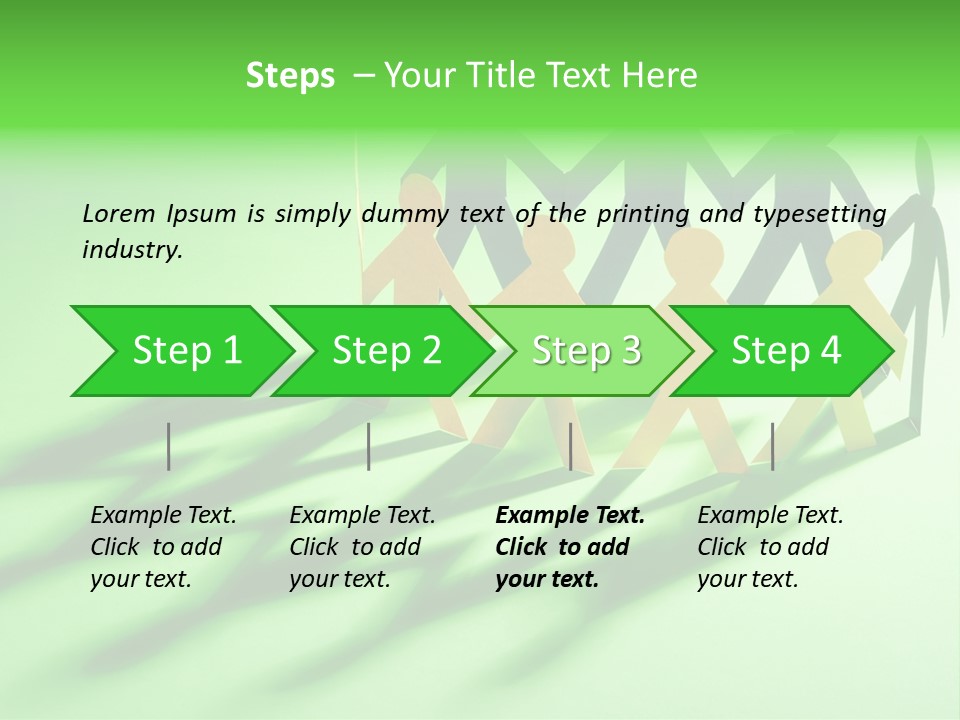 Business People Friendship PowerPoint Template