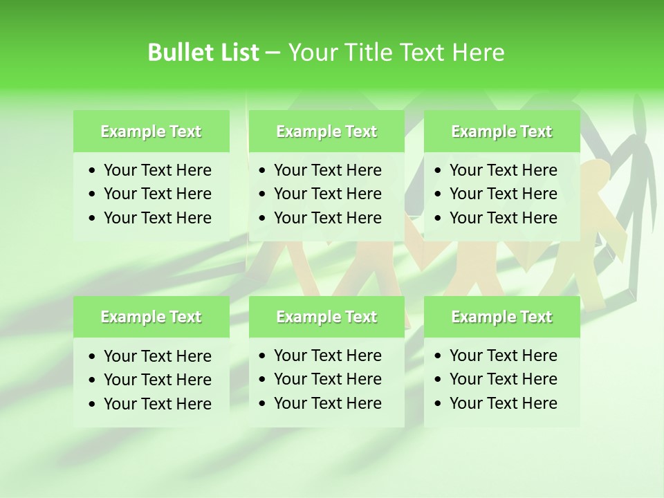 Business People Friendship PowerPoint Template