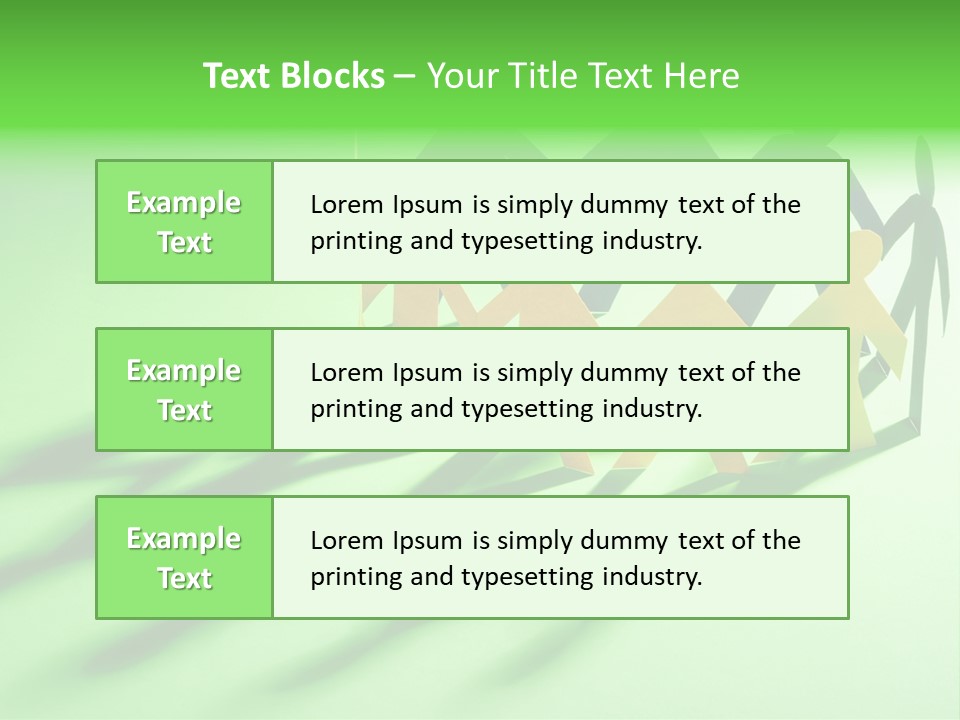 Business People Friendship PowerPoint Template