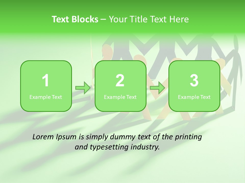 Business People Friendship PowerPoint Template