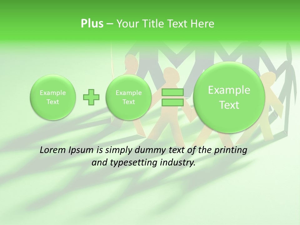 Business People Friendship PowerPoint Template