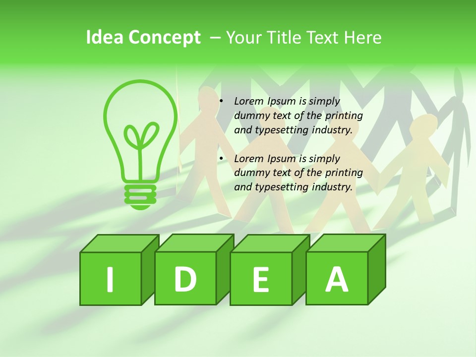 Business People Friendship PowerPoint Template