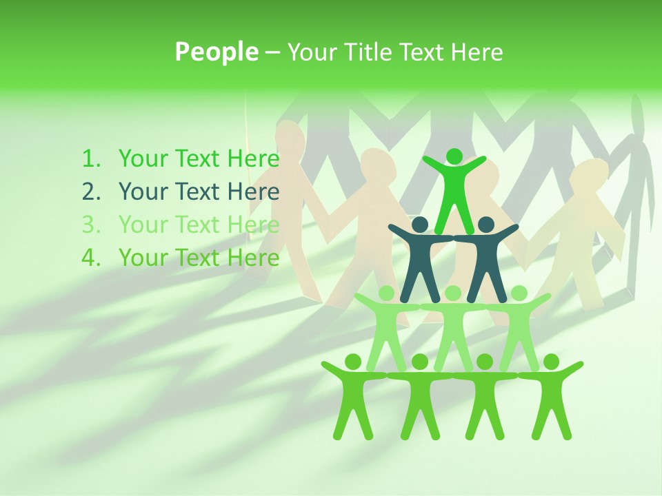 Business People Friendship PowerPoint Template