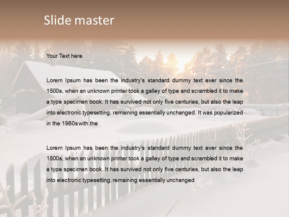 Beautiful Forest Warm Light PowerPoint Template