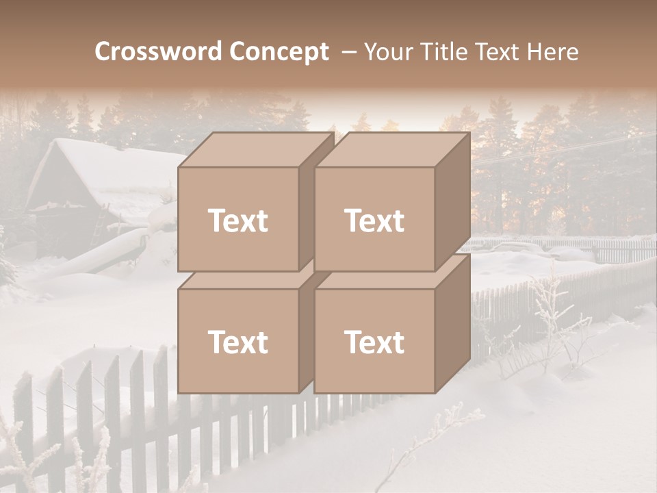 Beautiful Forest Warm Light PowerPoint Template