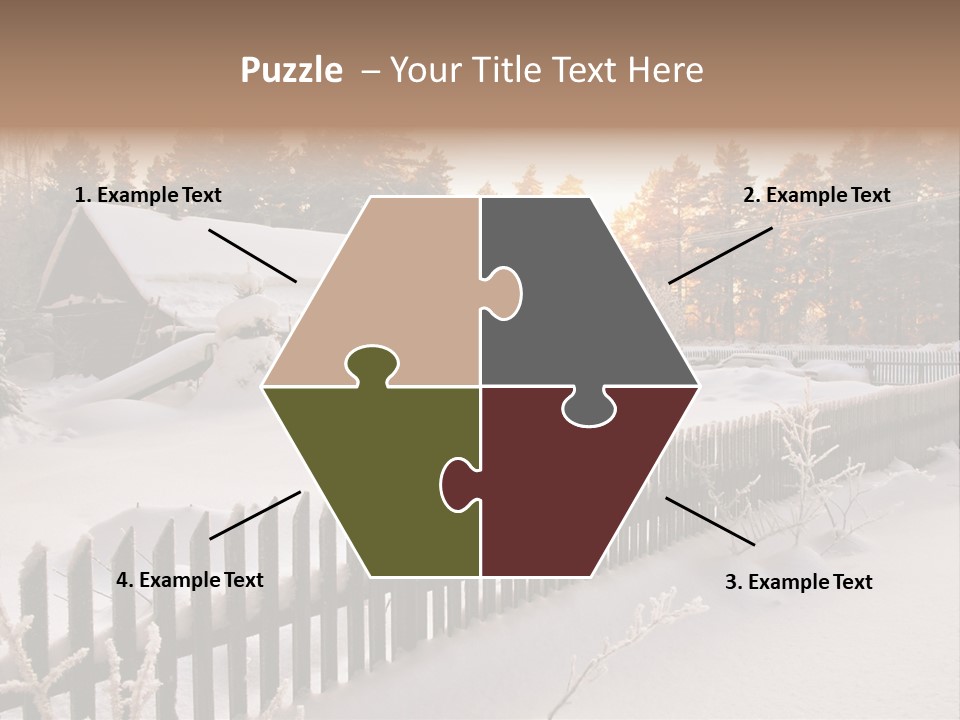 Beautiful Forest Warm Light PowerPoint Template