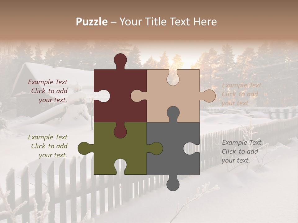 Beautiful Forest Warm Light PowerPoint Template