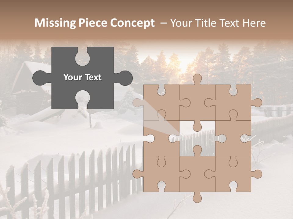 Beautiful Forest Warm Light PowerPoint Template