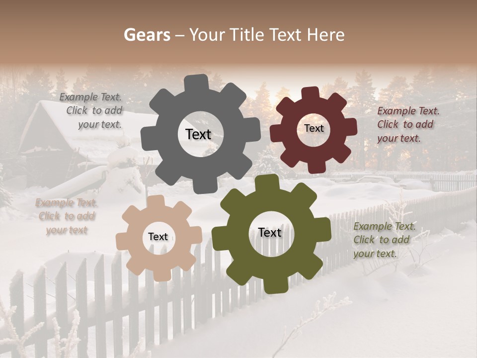 Beautiful Forest Warm Light PowerPoint Template