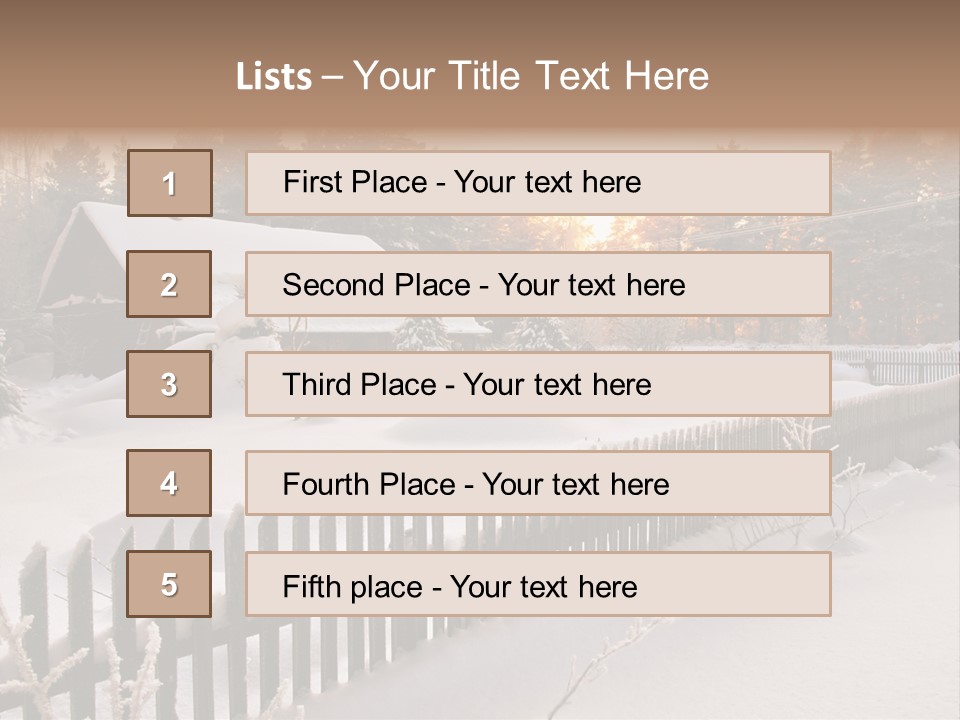 Beautiful Forest Warm Light PowerPoint Template