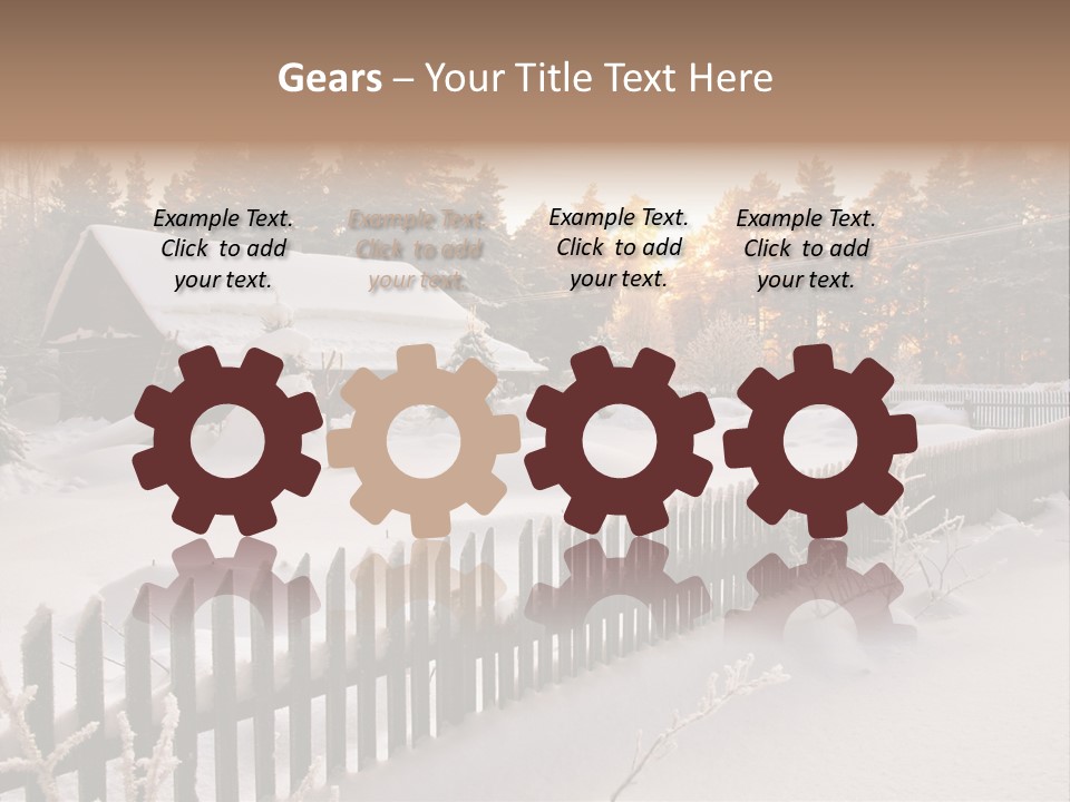 Beautiful Forest Warm Light PowerPoint Template