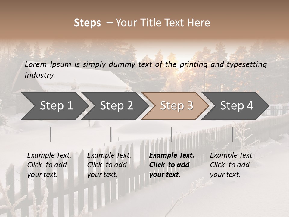 Beautiful Forest Warm Light PowerPoint Template