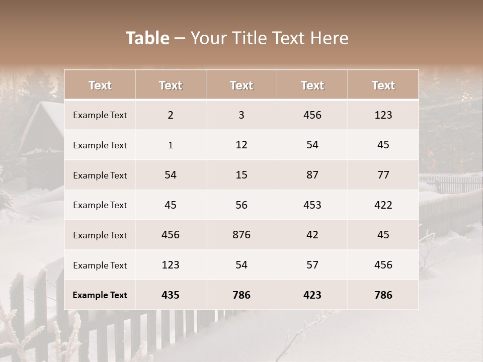 Beautiful Forest Warm Light PowerPoint Template