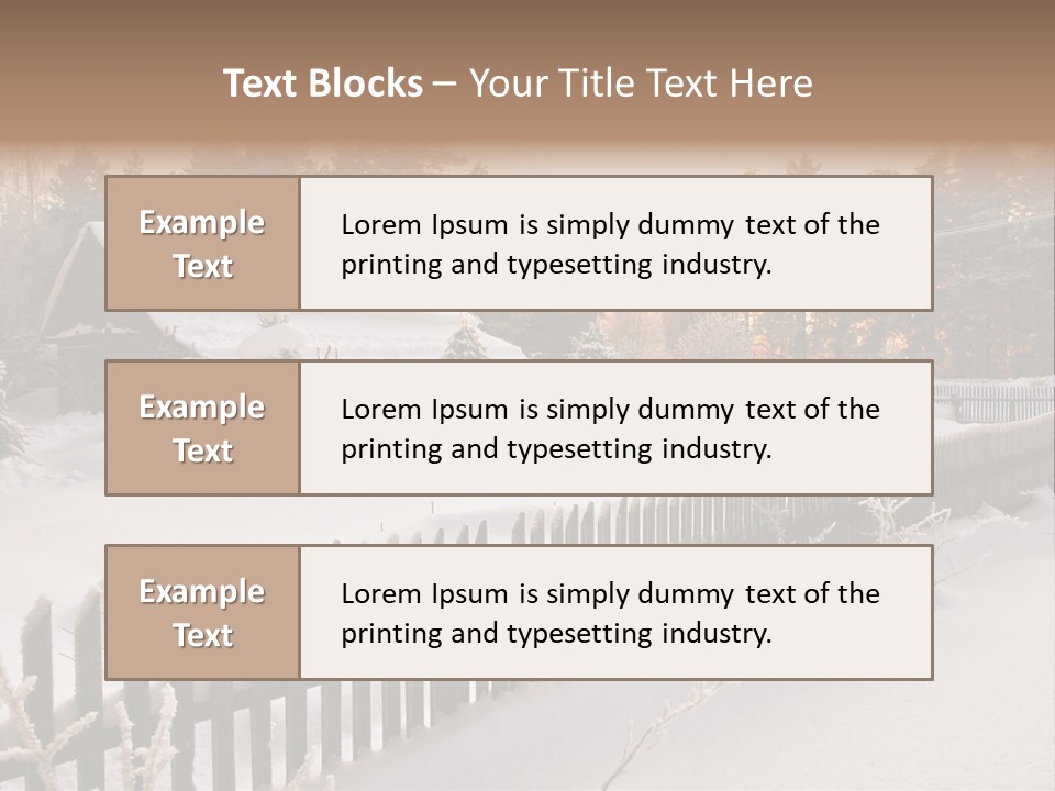 Beautiful Forest Warm Light PowerPoint Template
