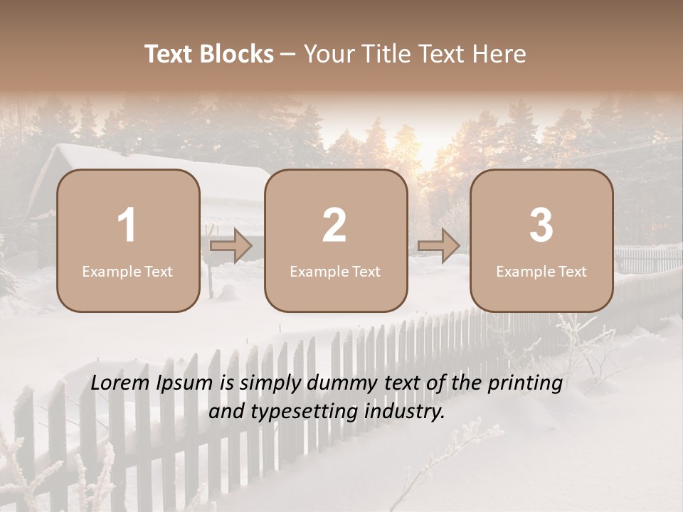 Beautiful Forest Warm Light PowerPoint Template