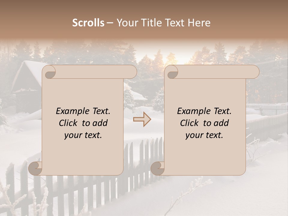 Beautiful Forest Warm Light PowerPoint Template