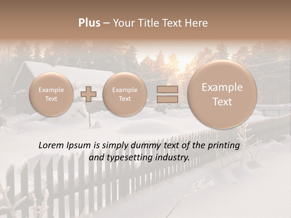 Beautiful Forest Warm Light PowerPoint Template
