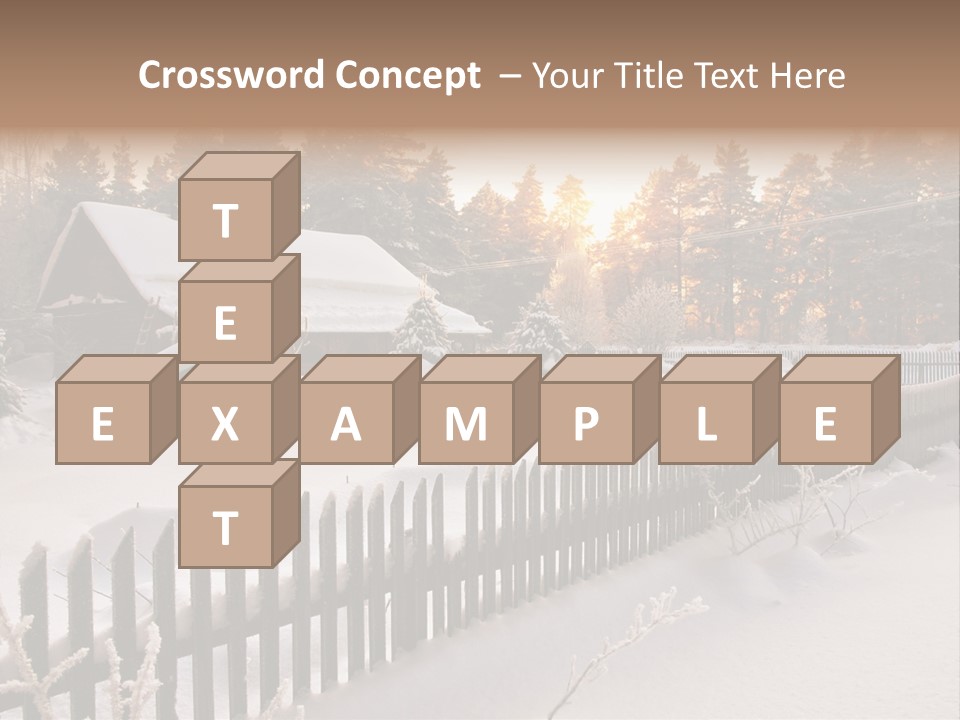 Beautiful Forest Warm Light PowerPoint Template