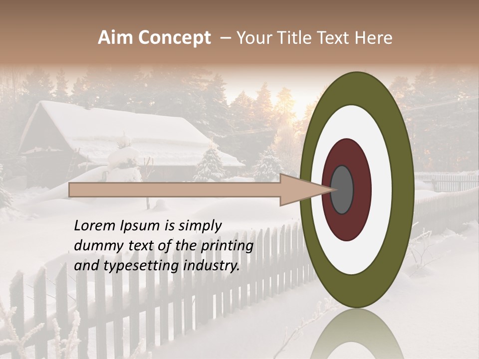 Beautiful Forest Warm Light PowerPoint Template