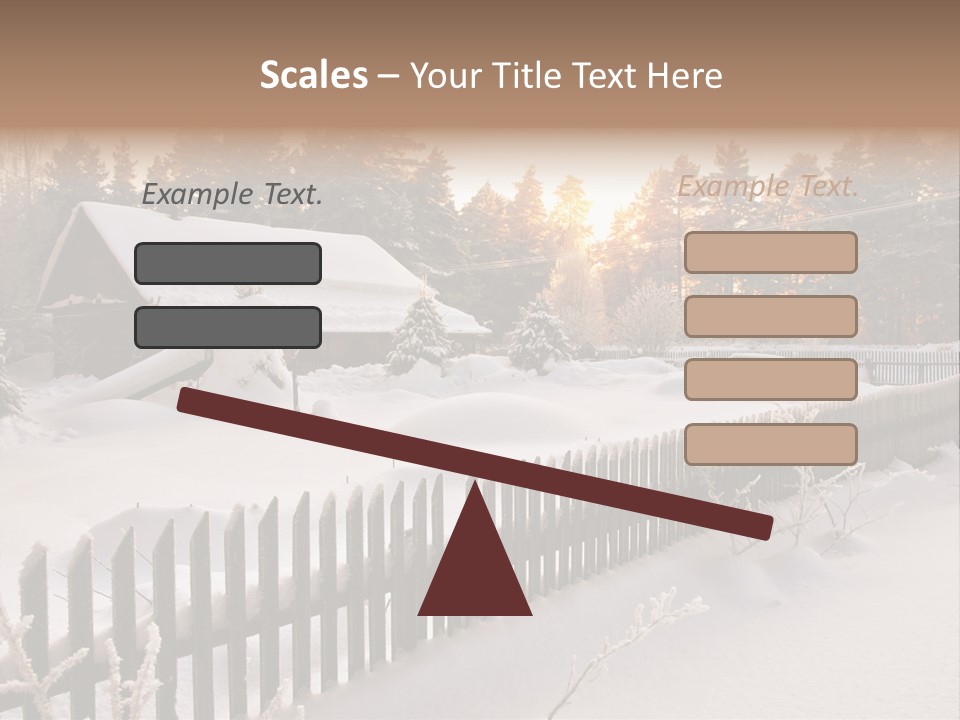 Beautiful Forest Warm Light PowerPoint Template