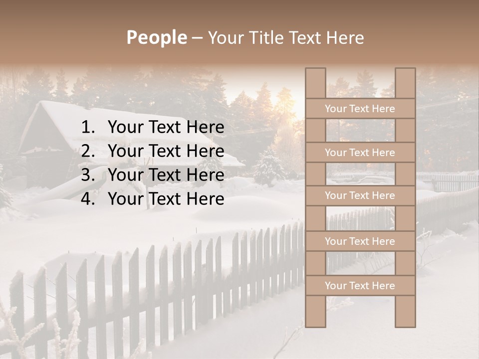 Beautiful Forest Warm Light PowerPoint Template