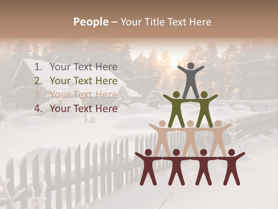 Beautiful Forest Warm Light PowerPoint Template