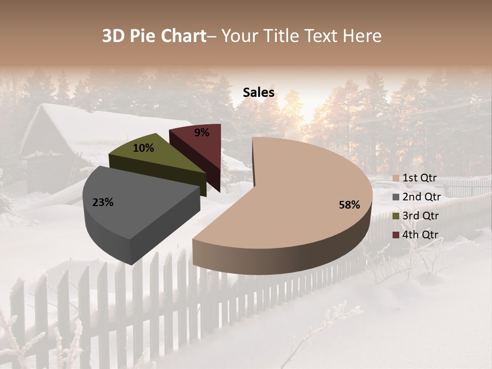Beautiful Forest Warm Light PowerPoint Template