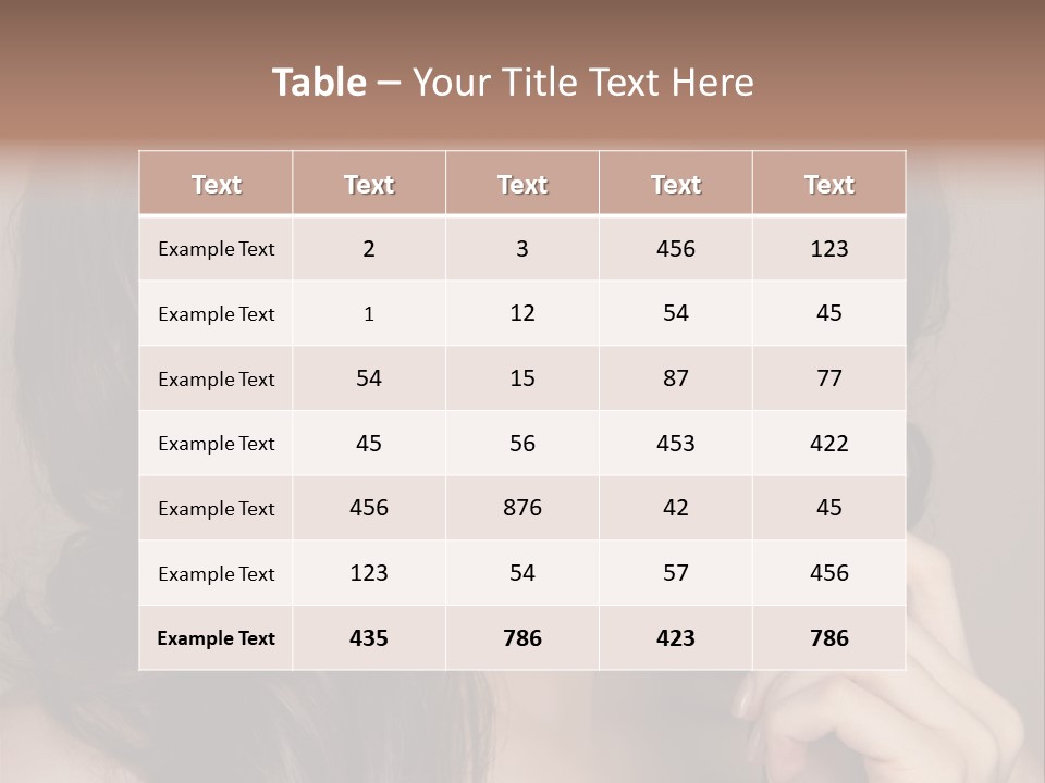 Face Perfect Vitality PowerPoint Template