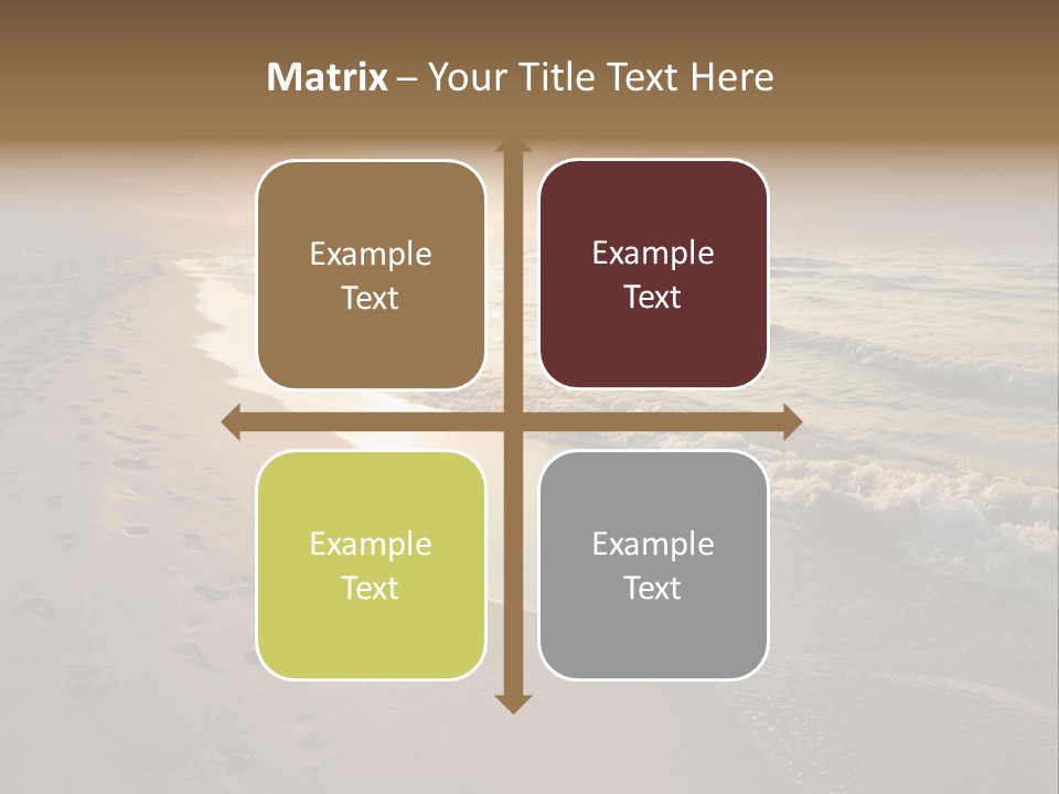 Moody Dusk Ocean PowerPoint Template