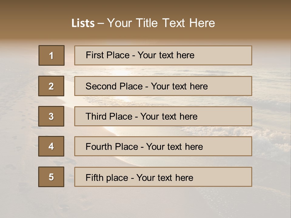 Moody Dusk Ocean PowerPoint Template