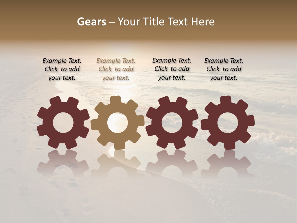 Moody Dusk Ocean PowerPoint Template