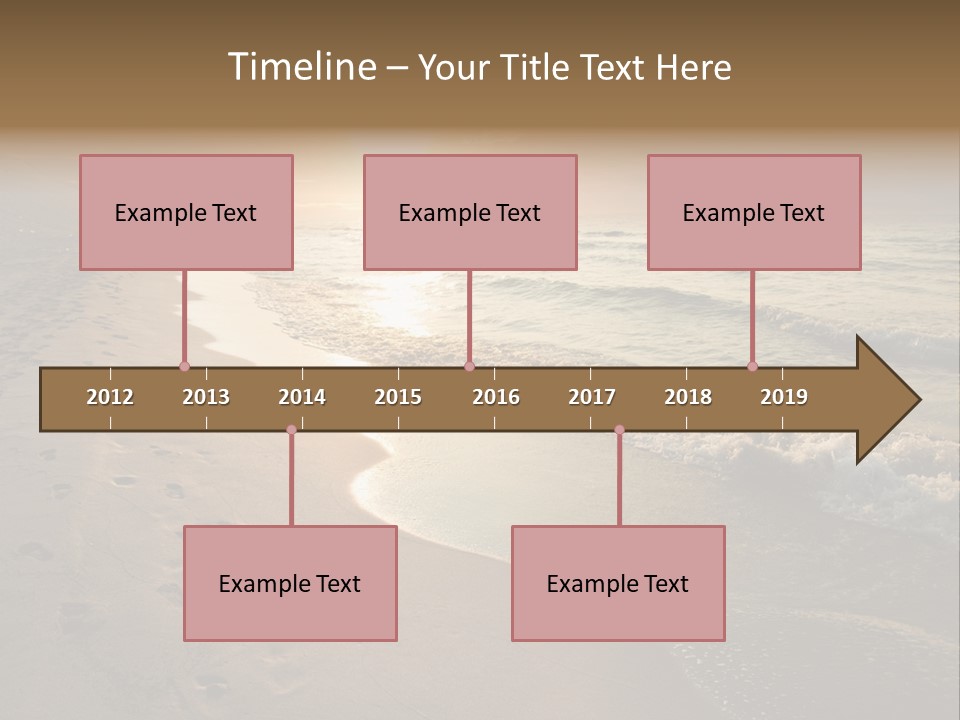 Moody Dusk Ocean PowerPoint Template