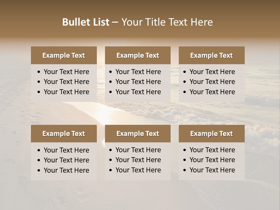 Moody Dusk Ocean PowerPoint Template