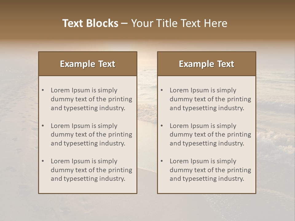 Moody Dusk Ocean PowerPoint Template