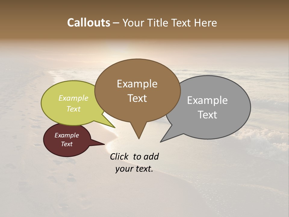 Moody Dusk Ocean PowerPoint Template